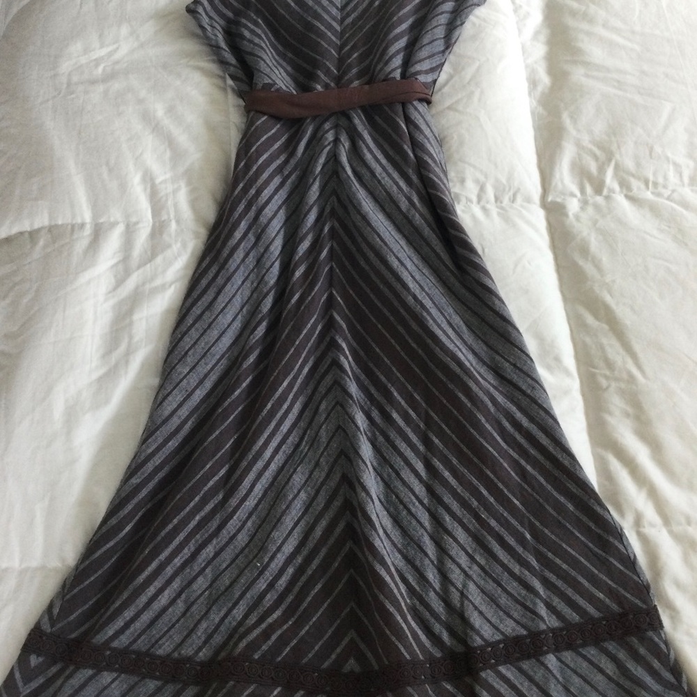 Sundance Allende Stripe Linen Dress Size 12/2 - Picture 9 of 9